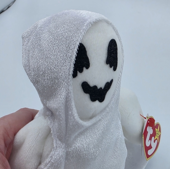 1999 Ty Beanie Babies Sheets The Ghost Plush Vintage - Picture 4 of 7
